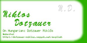 miklos dotzauer business card